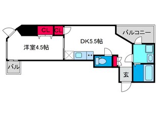 ブランTAT弁天町の物件間取画像